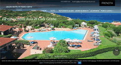 Desktop Screenshot of grandhotelinportocervo.it